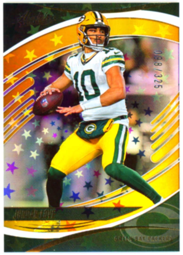 Jordan Love Absolute Introductions Rainbow Foil /325 Rainbow Foil - Trading Card Image