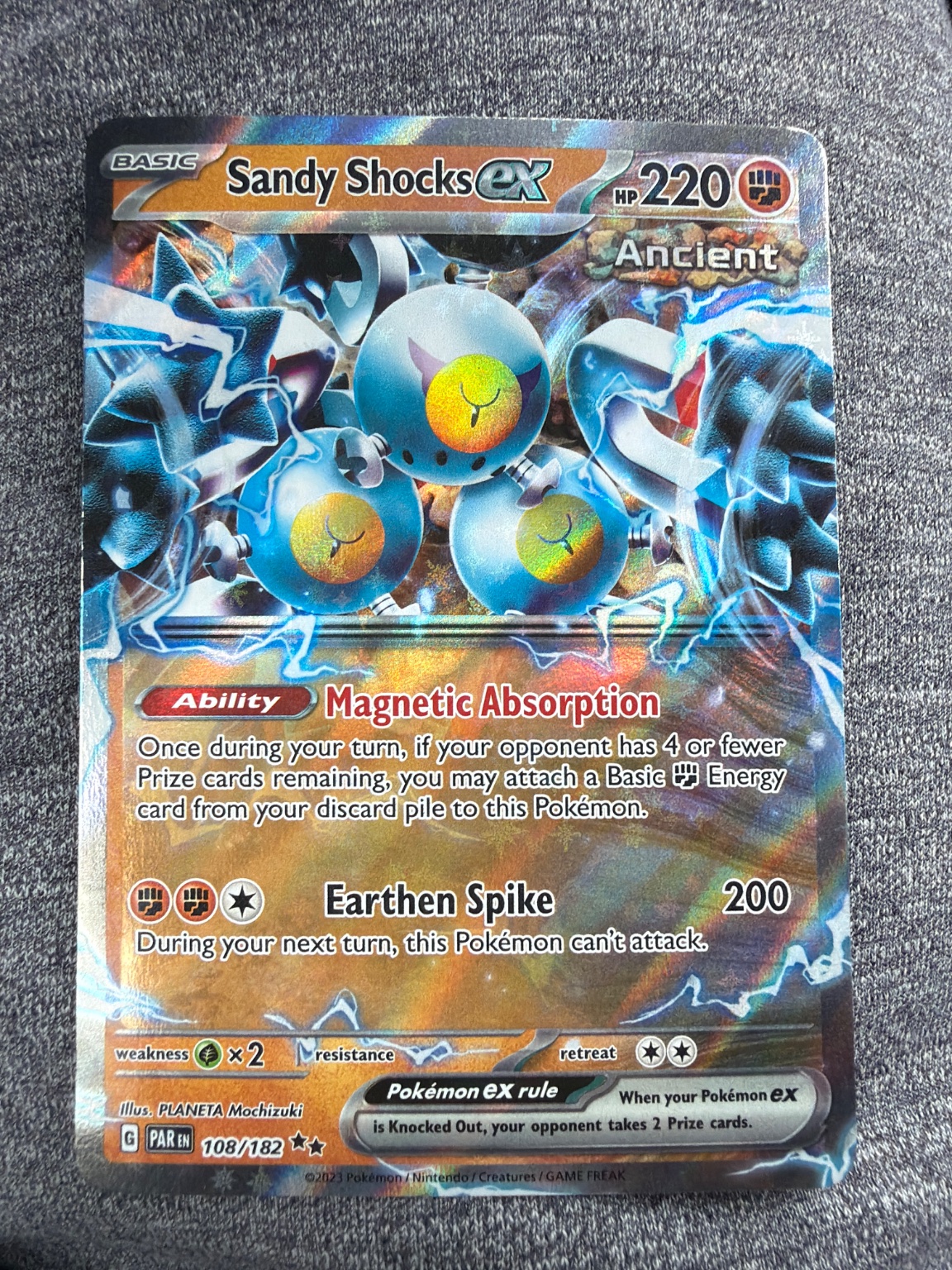 Sandy Shocks ex Double Rare Holo - Trading Card Image