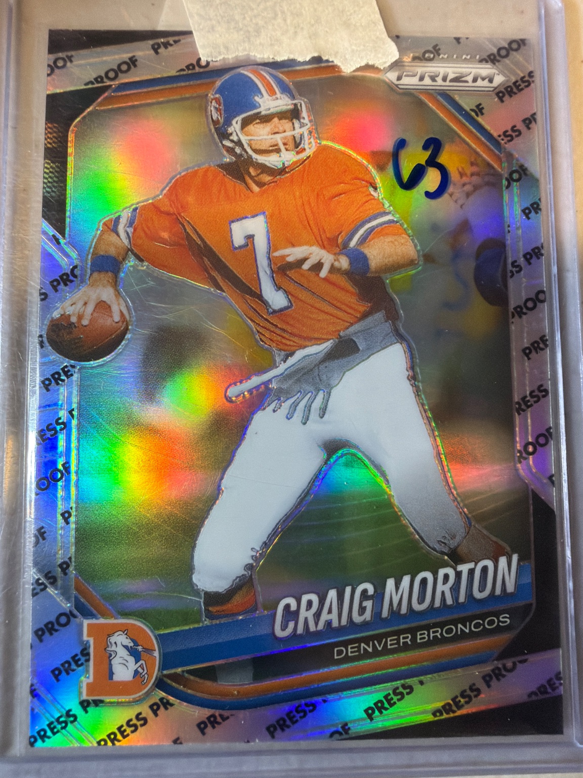 Craig Morton 2021 Panini Prizm Press Proof Prizm Press Proof Prizm - Trading Card Image