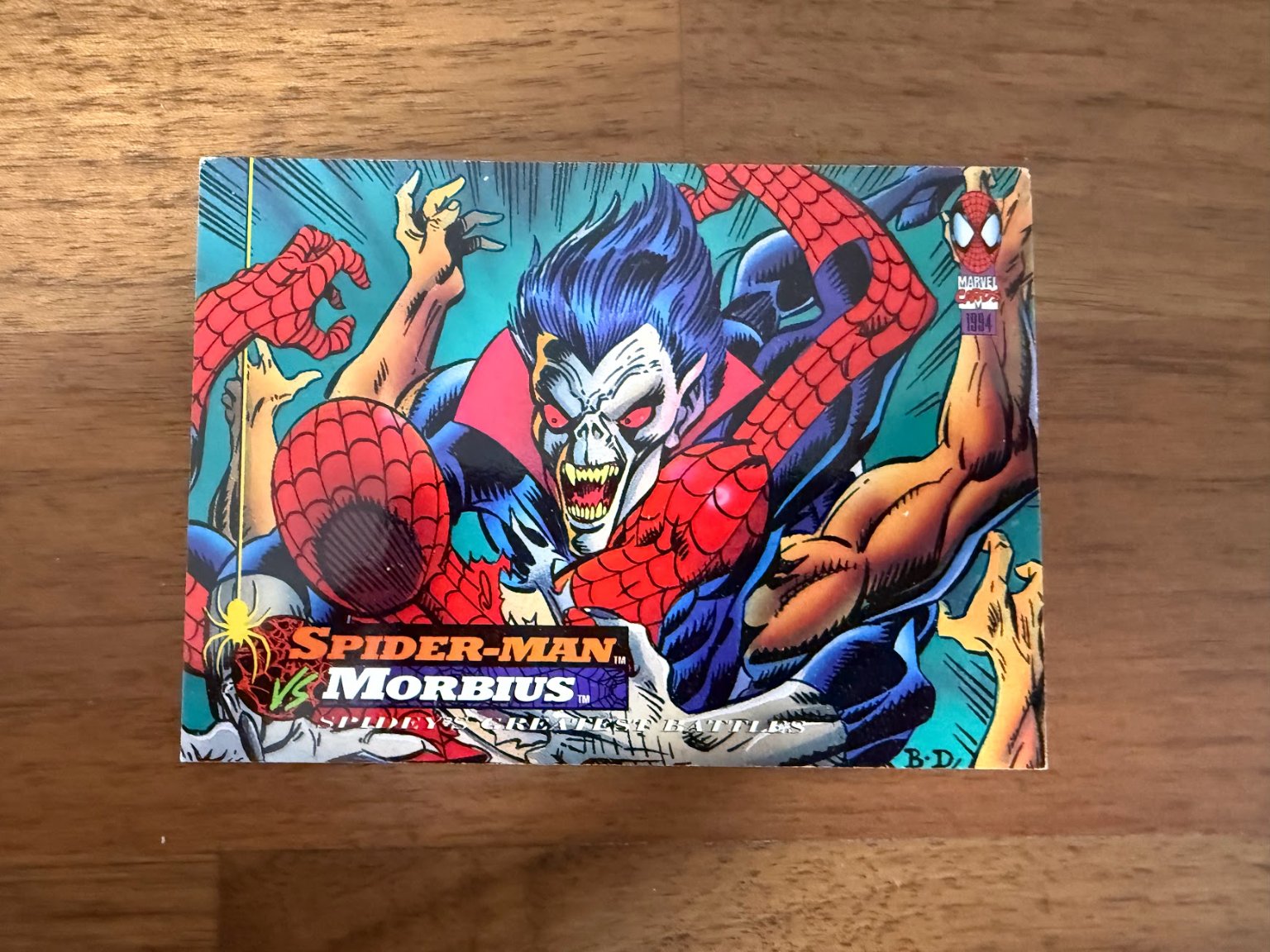 Morbius: The Living Vampire #26 (Spider-Man vs. Morbius) Regular Cover - Trading Card Image