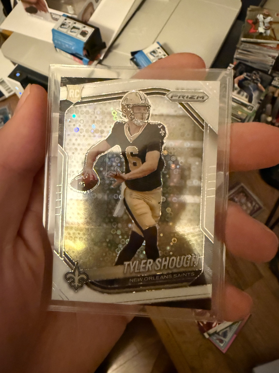 Tyler Shough - Prizm Disco Prizm Rookie Card Disco Prizm - Trading Card Image