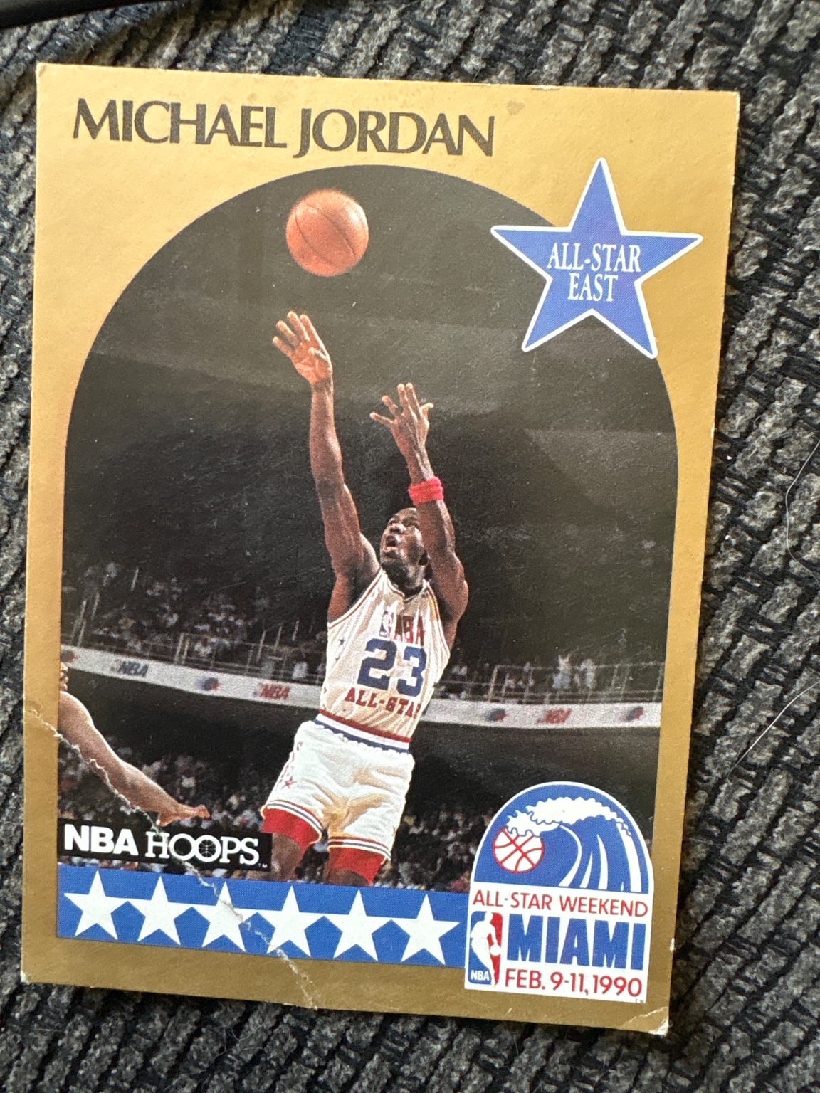Michael Jordan 1990 NBA Hoops All-Star Weekend Miami All-Star Weekend Miami - Trading Card Image