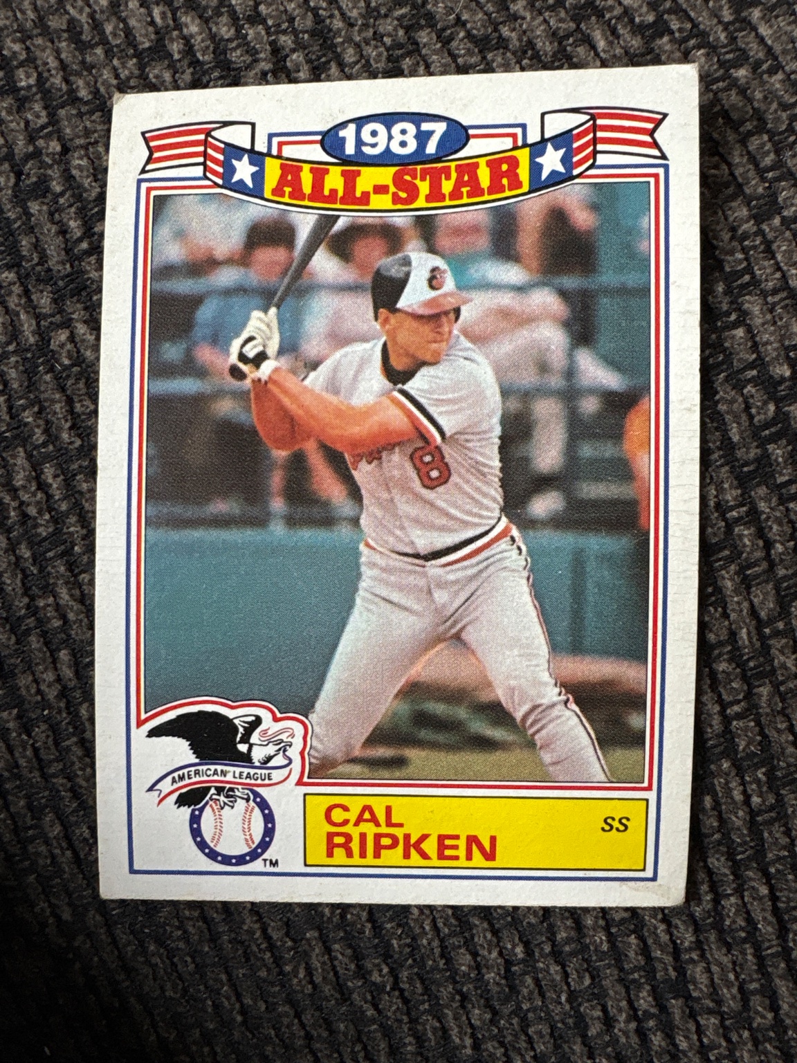 1987 Topps All-Star Cal Ripken Jr. Base - Trading Card Image