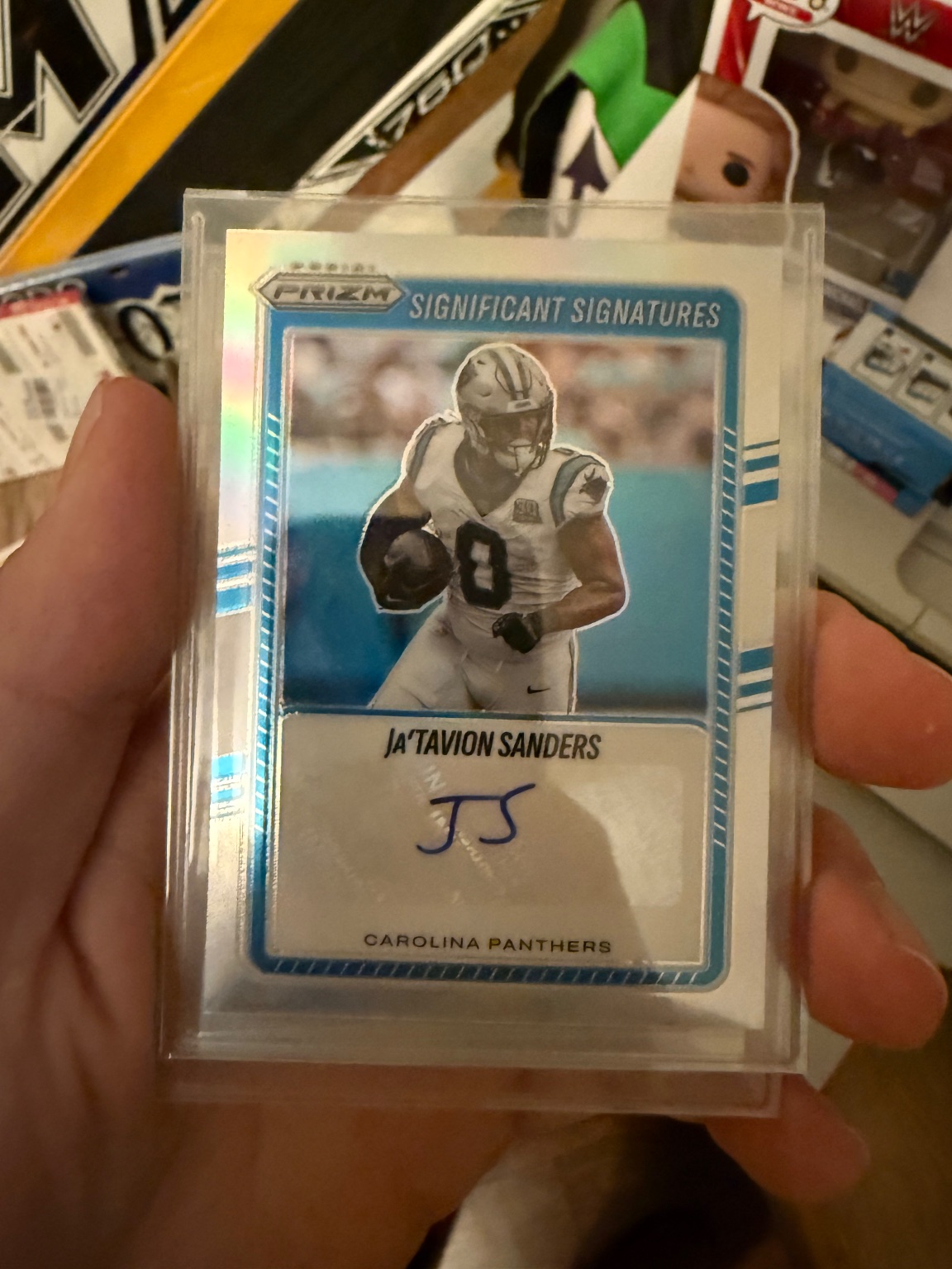 Ja'Tavion Sanders 2024 Panini Prizm Significant Signatures Autograph - Trading Card Image