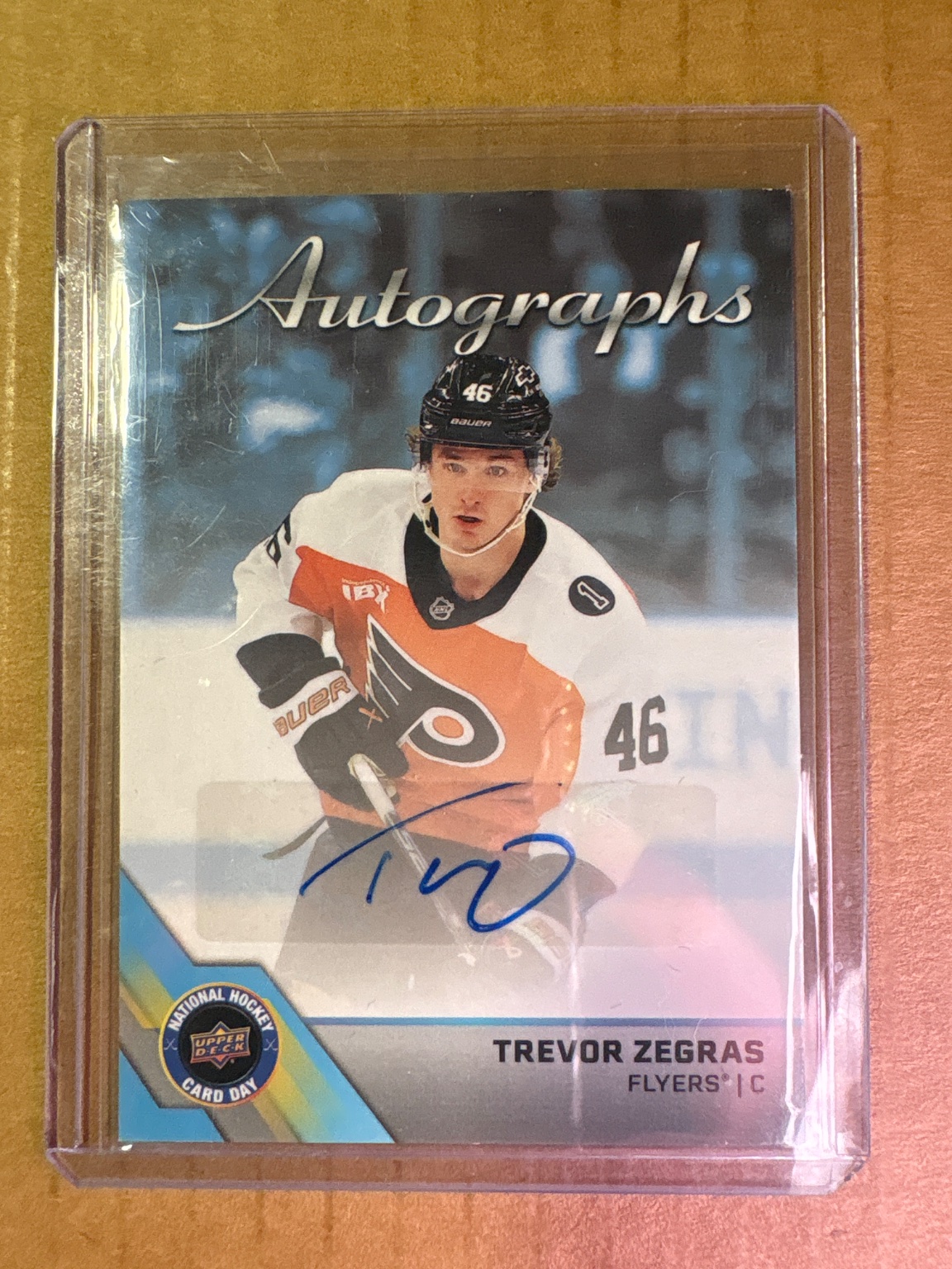 Trevor Zegras 2026 Upper Deck National Hockey Card Day Autographs Autographs - Trading Card Image