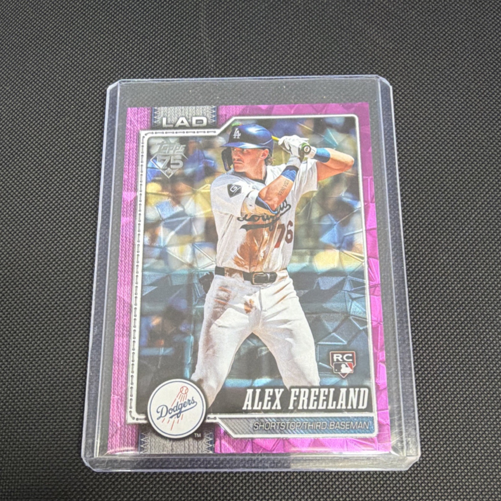 Alex Freeland 2022 Topps Chrome Pink Refractor Rookie Card Pink Refractor - Trading Card Image