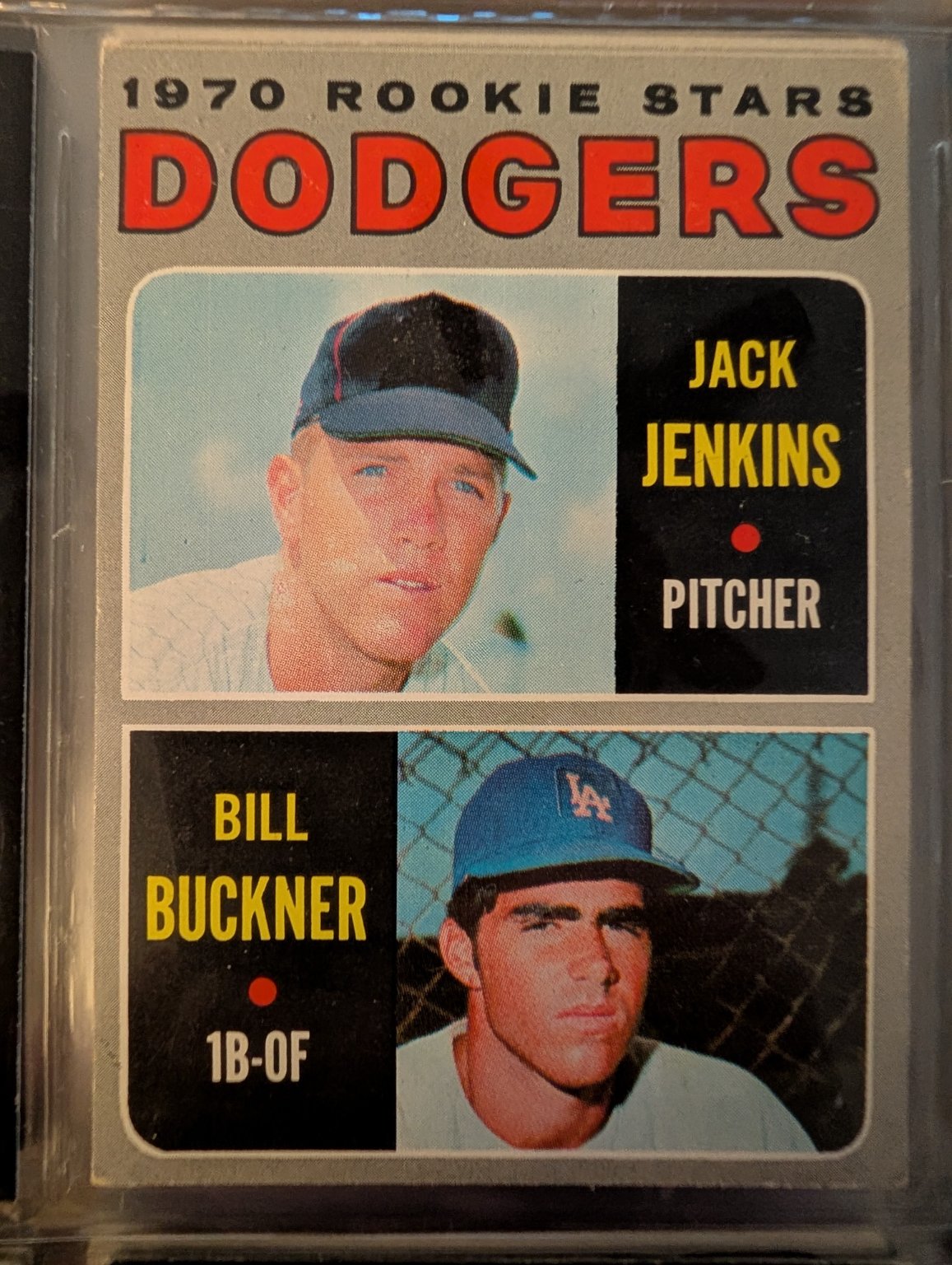 1970 Topps Rookie Stars Jack Jenkins / Bill Buckner Base - Trading Card Image