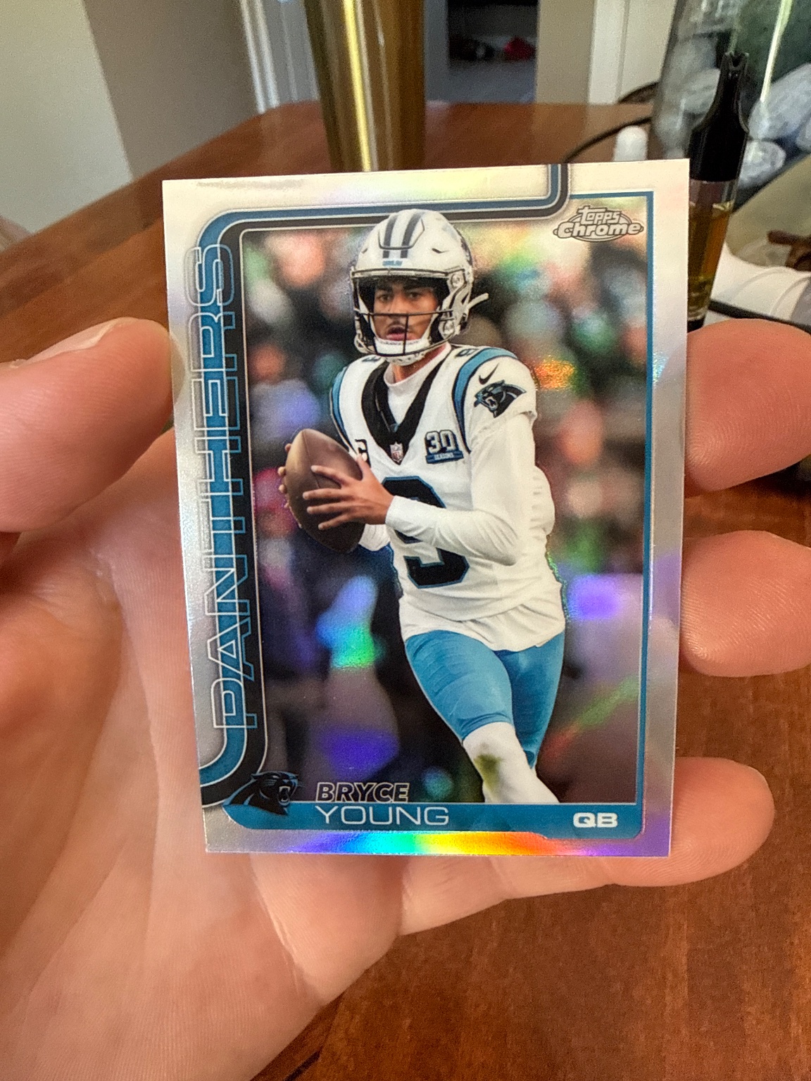 Bryce Young Refractor Refractor - Trading Card Image