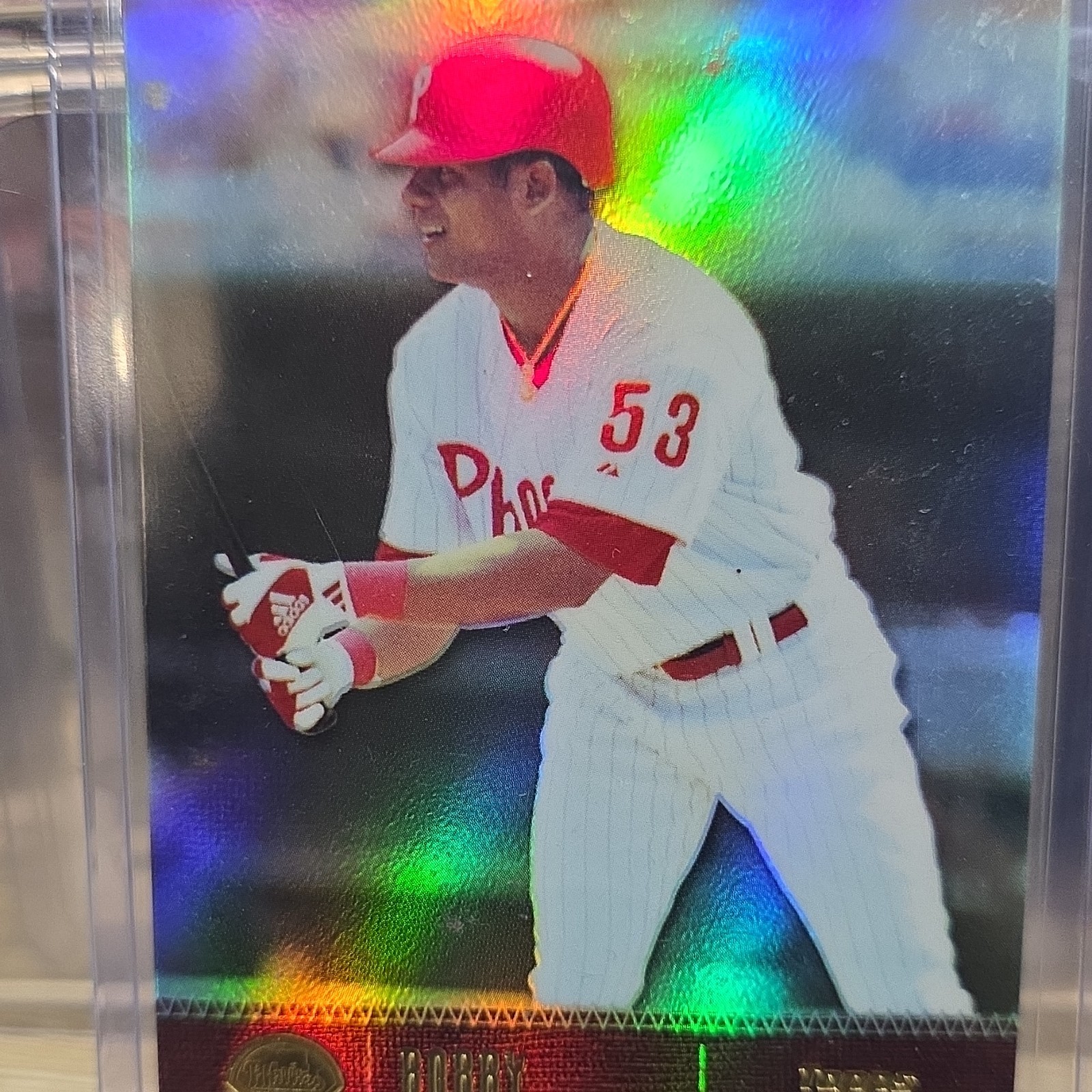 Bobby Abreu 2000 SkyBox Metal Universe Precious Metal Gems (PMG) Emerald Precious Metal Gems (PMG) Emerald - Trading Card Image