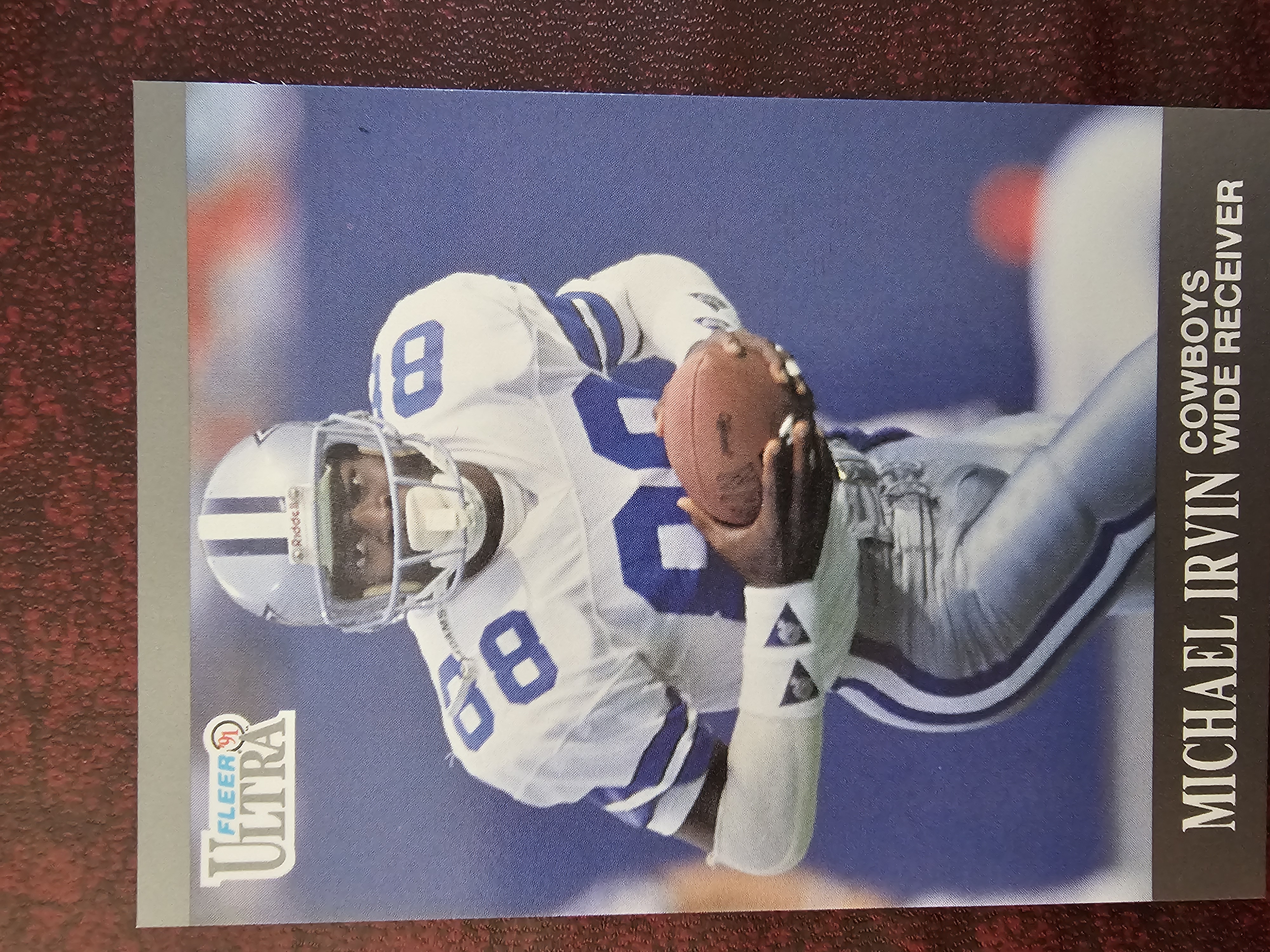 Michael Irvin 1991 Fleer Ultra #163 Near Mint - Trading Card Image