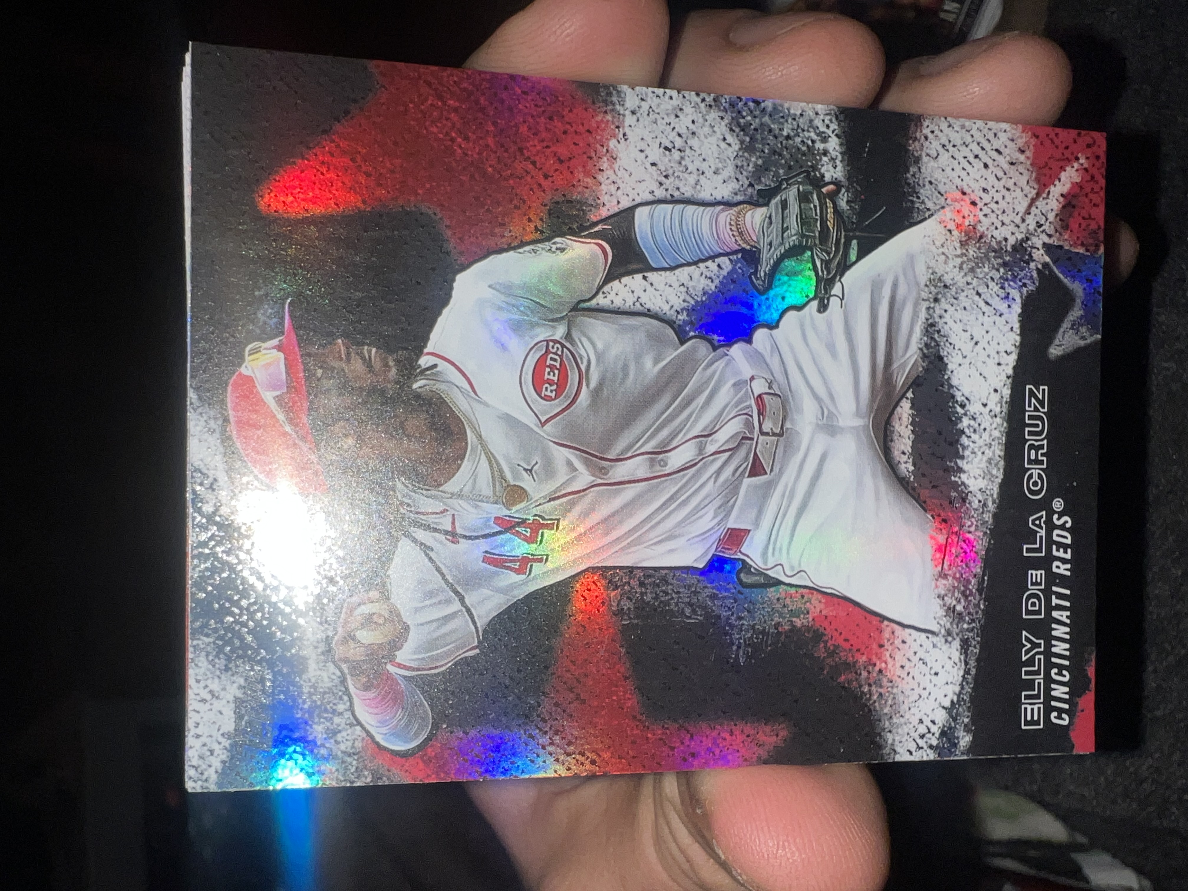 Elly De La Cruz Image Variation Refractor Image Variation Refractor Near Mint - Trading Card Image