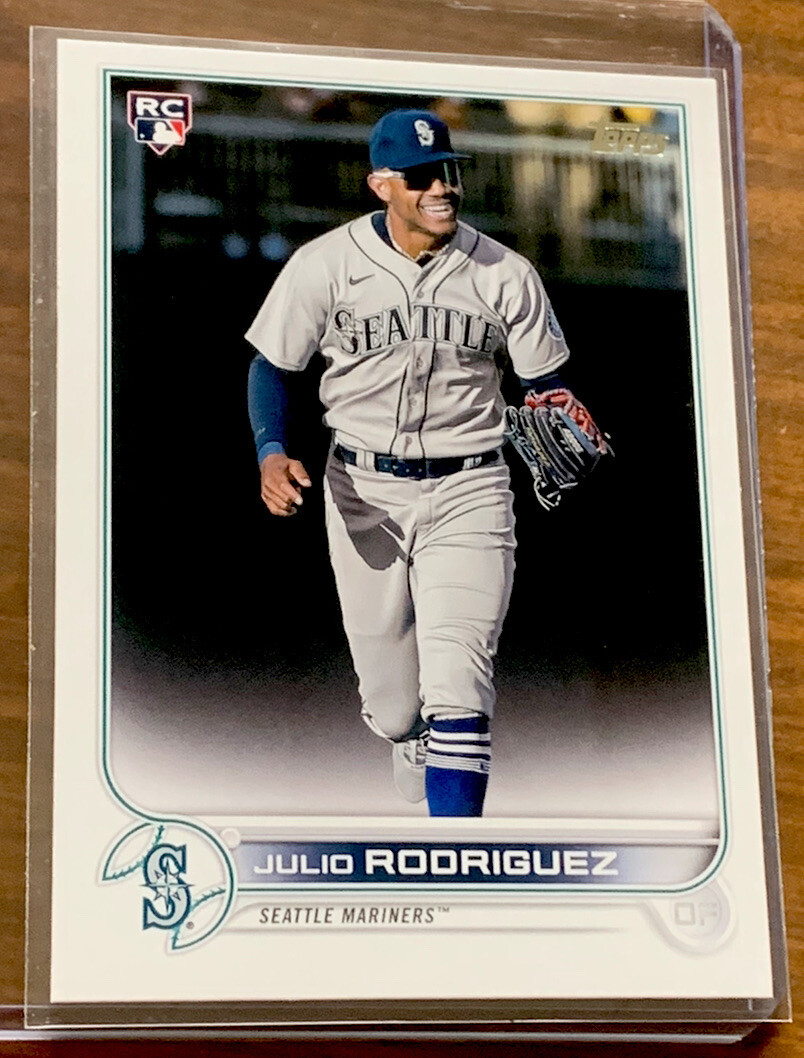 Julio Rodriguez 2022 Topps Series 1 Base Rookie Card Base - Trading Card Image
