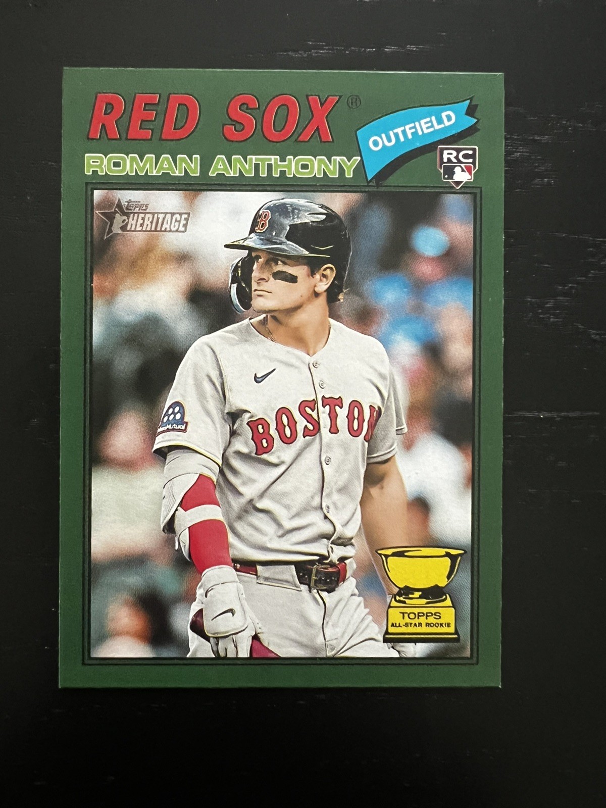 Roman Anthony - Topps Heritage Green Border Parallel Green Border Parallel - Trading Card Image