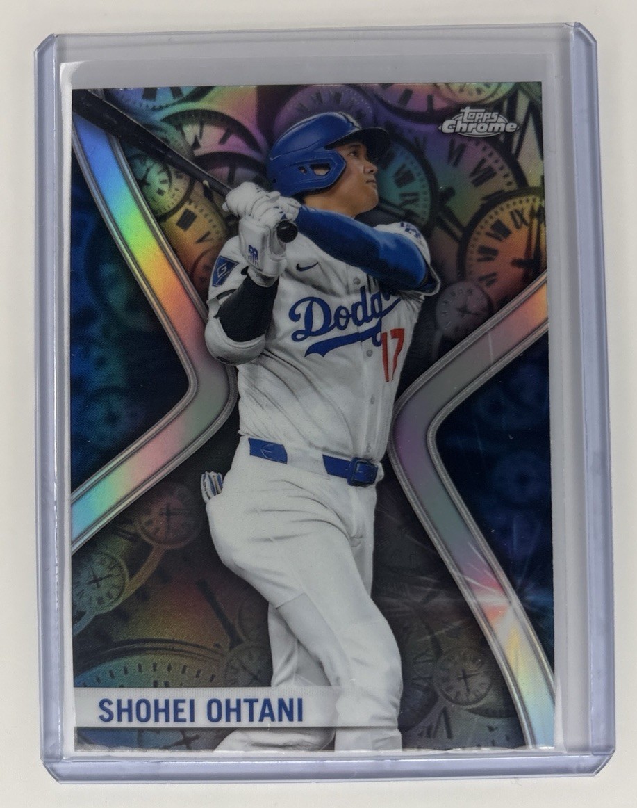Shohei Ohtani Topps Chrome Time Warp Refractor Time Warp Refractor - Trading Card Image