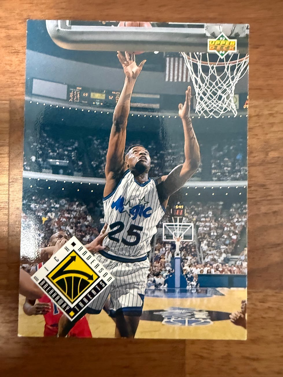 Nick Anderson 1993-94 Upper Deck Breakaway Threats Breakaway Threats Insert - Trading Card Image