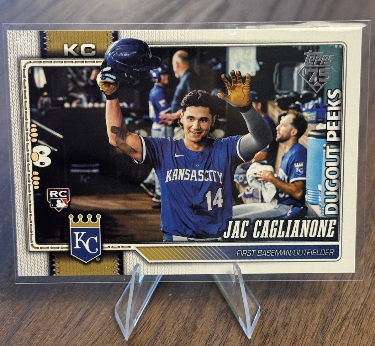 Jac Caglianone - Dugout Peeks RC Base - Trading Card Image