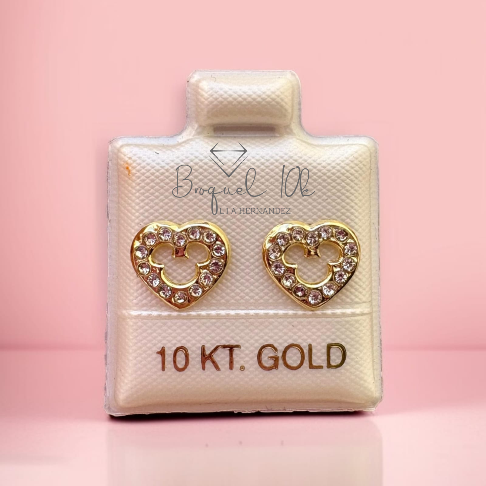 CORAZON MICKEY CON PIEDRA (BLANCA)