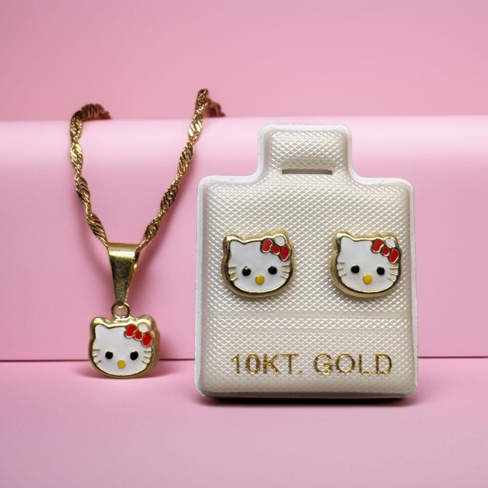 DIJE CARA KITTY (ROJA)