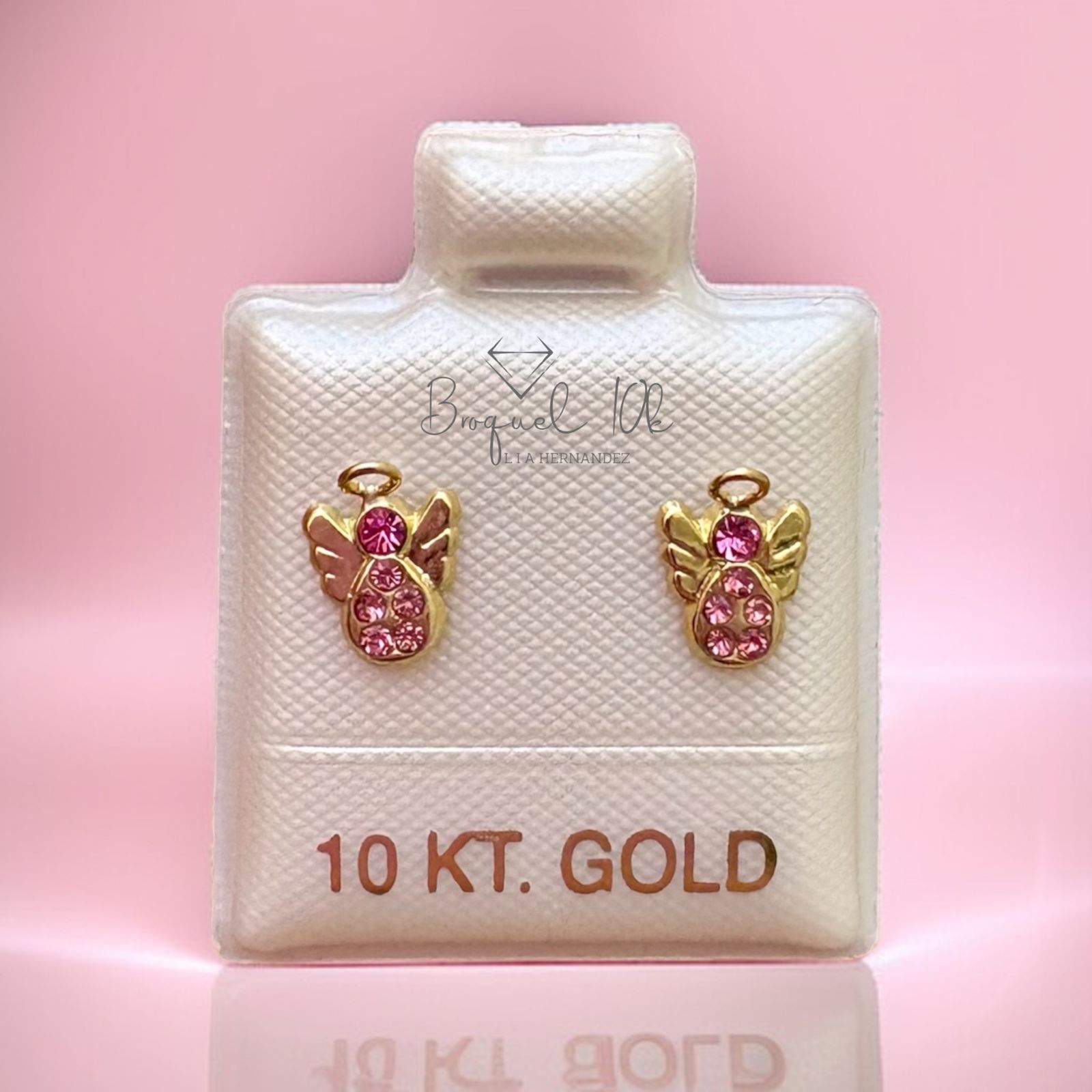 ANGELITO CON PIEDRA (ROSA)