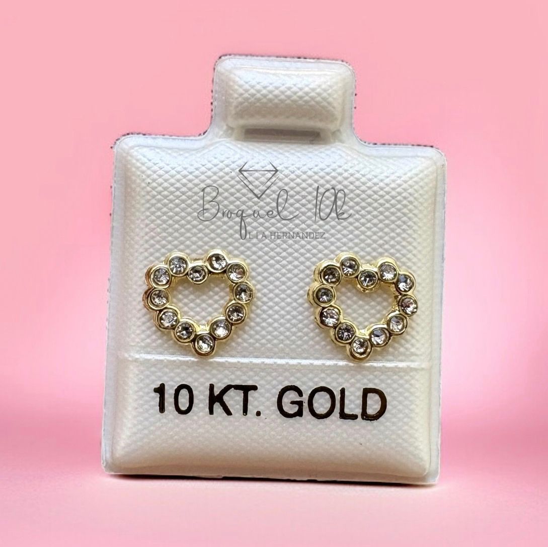 CORAZON CON PIEDRA (BLANCO)