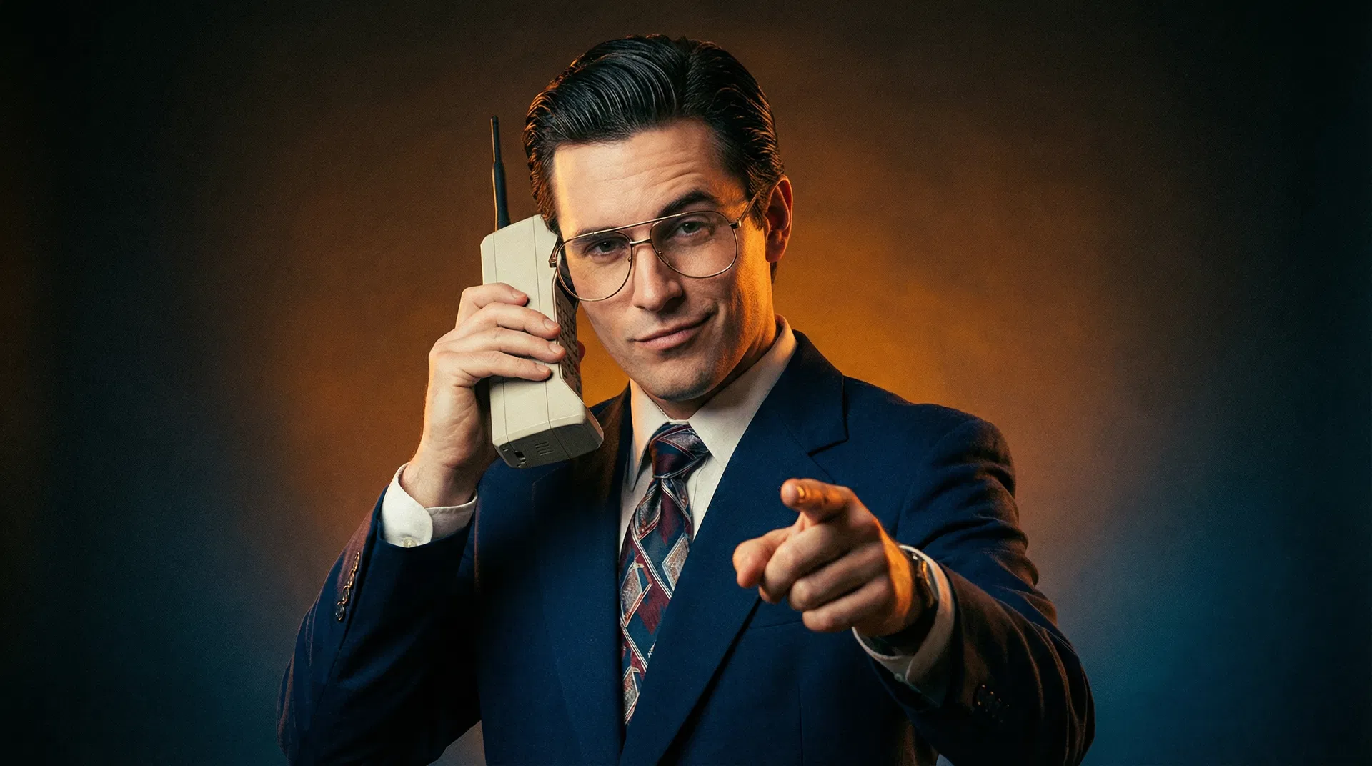 Typical agency salesman making empty promises