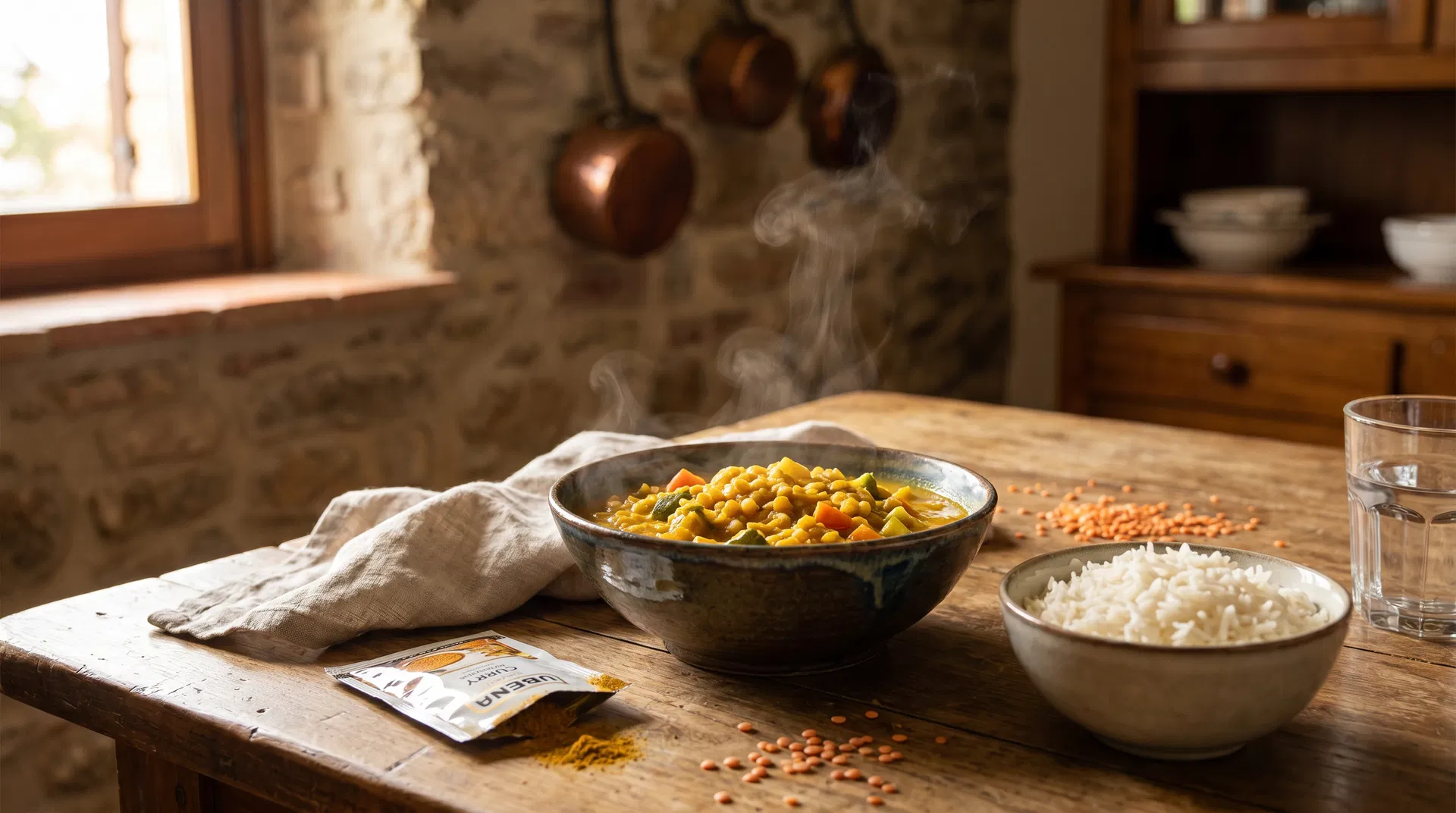Riso Basmati e Lenticchie al Curry: il mio comfort food "espresso"