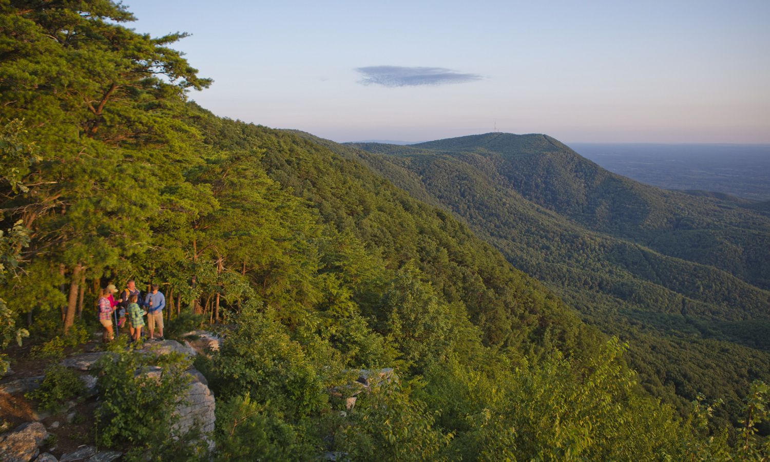 Fort Mountain State Park overlook with mountain views