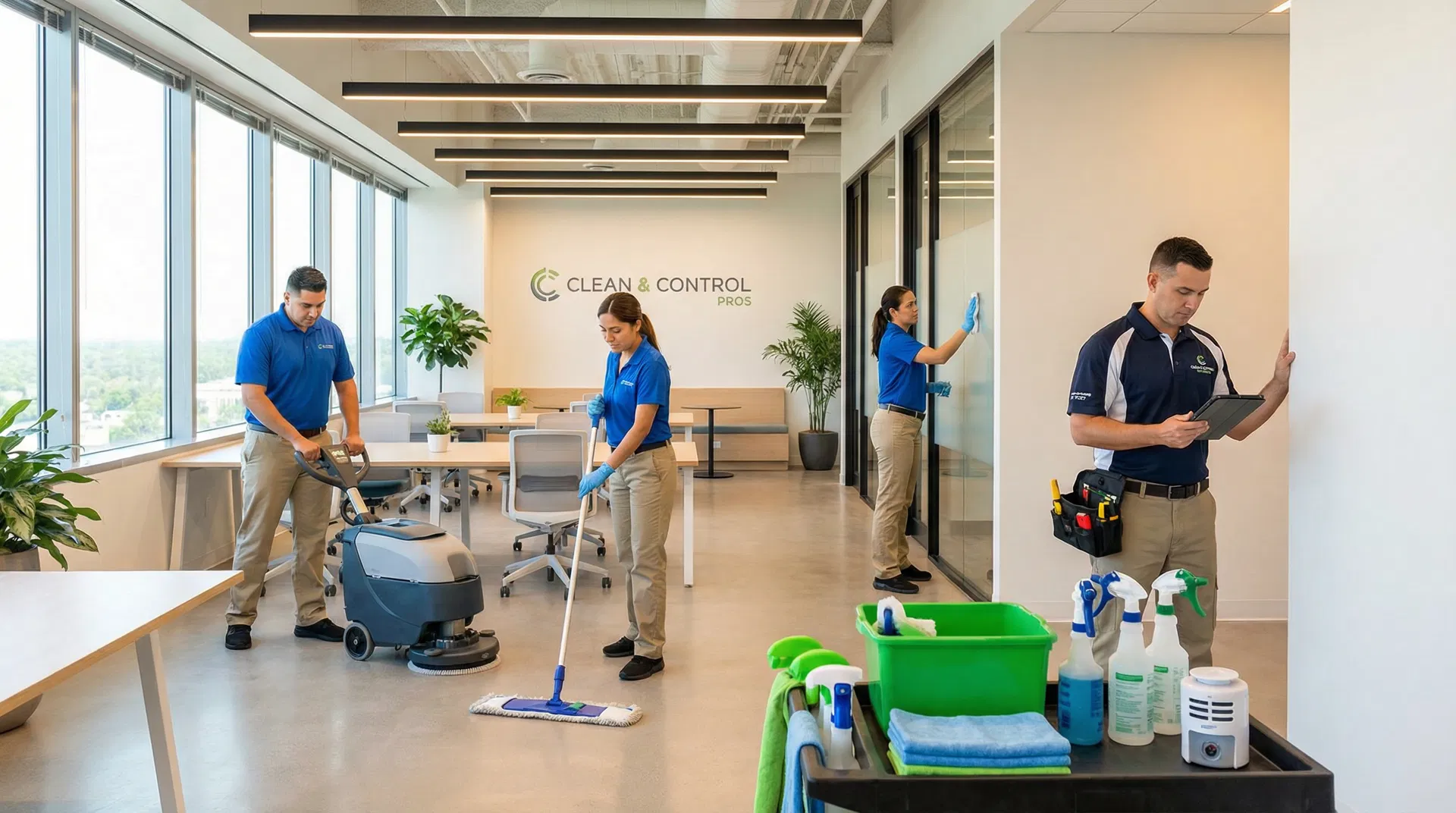 فريق النظافة المحترف