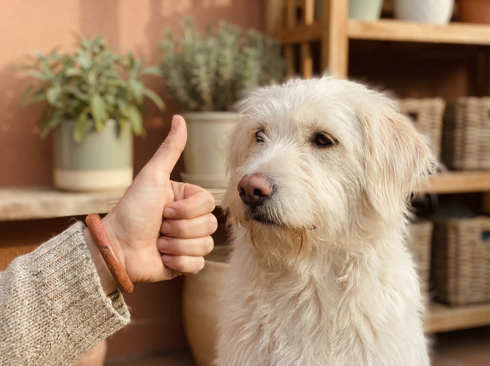 Thumbs Up Hand Signal