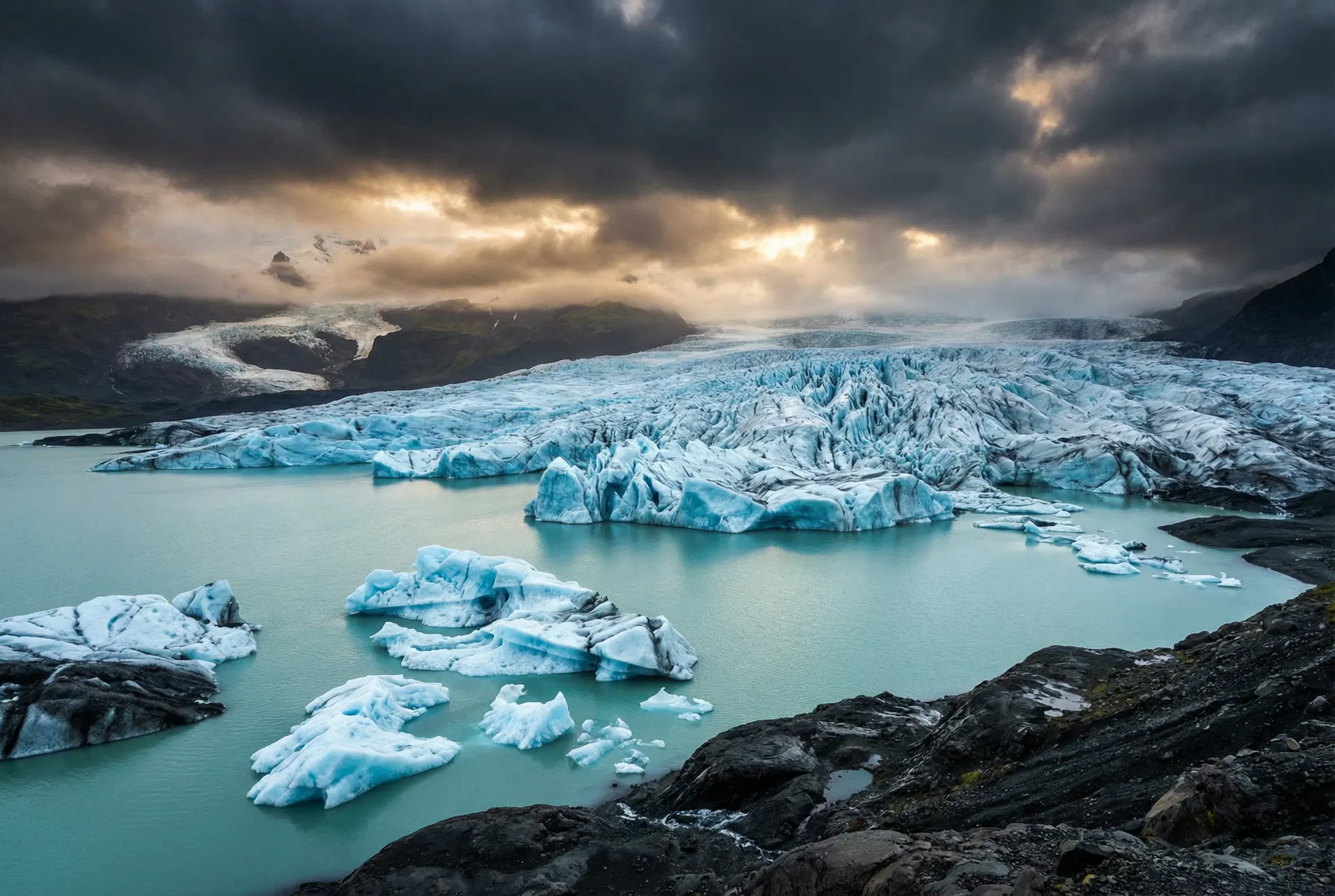 Iceland glacier