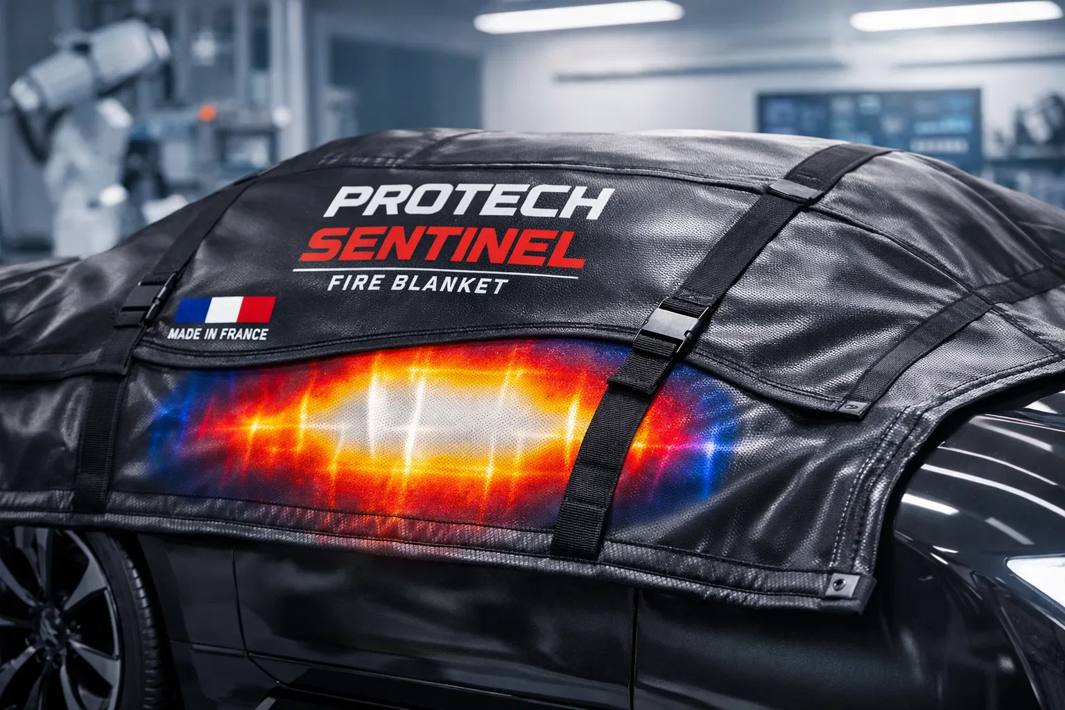 Couverture d'Extinction de Feu de Voiture