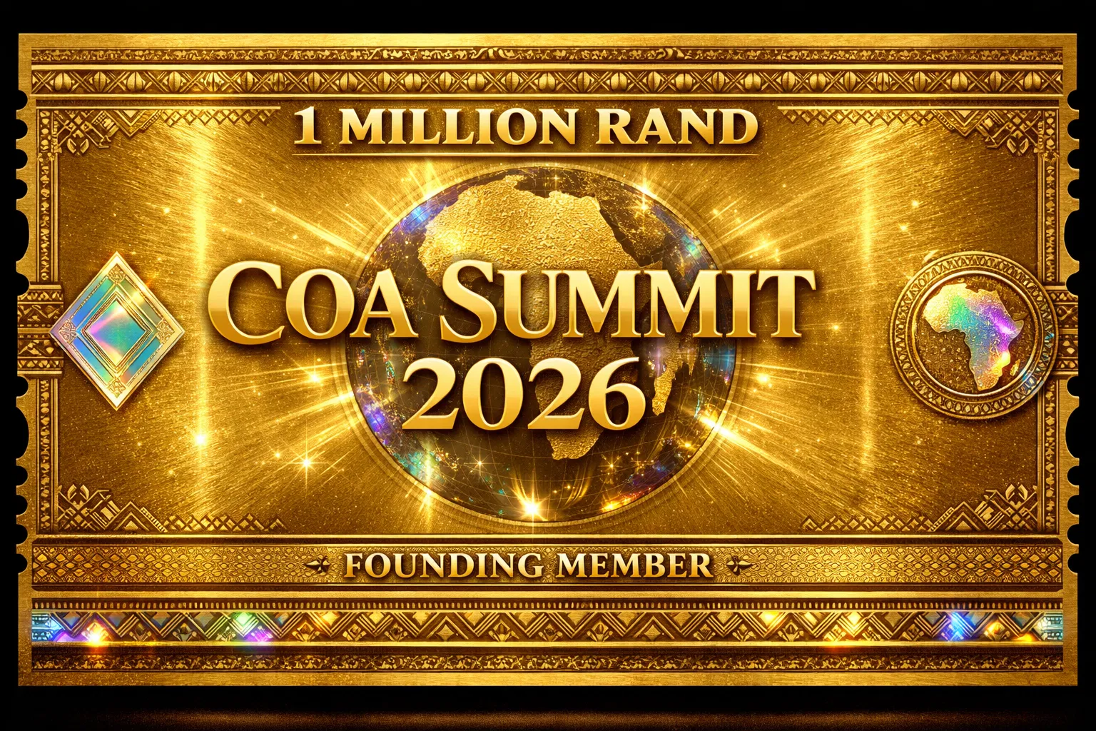 COA SUMMIT 2026 Golden Ticket - 1 Million Rand