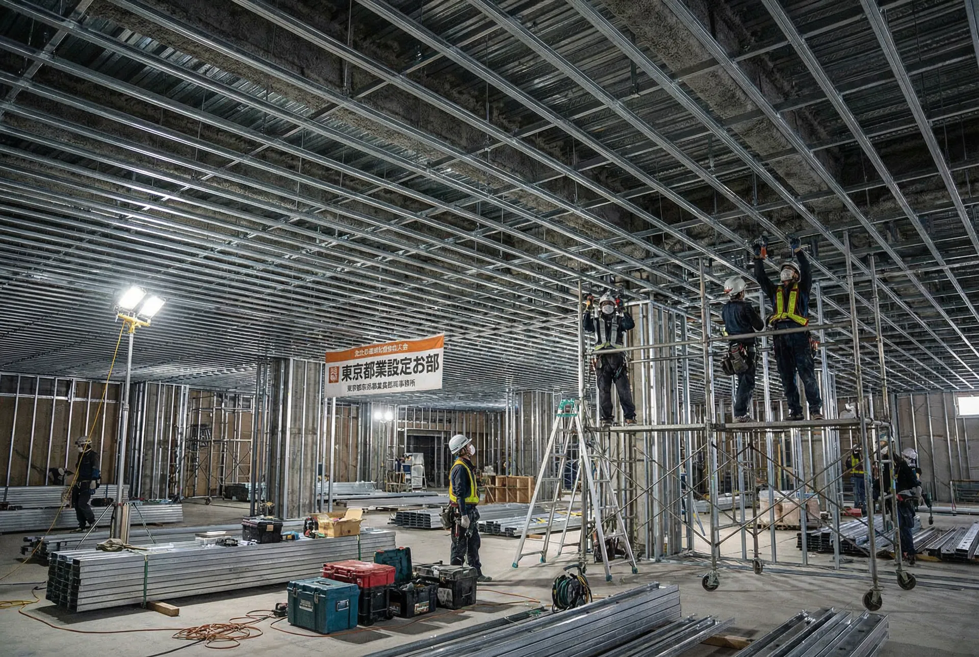 軽天工事（鋼製下地工事）