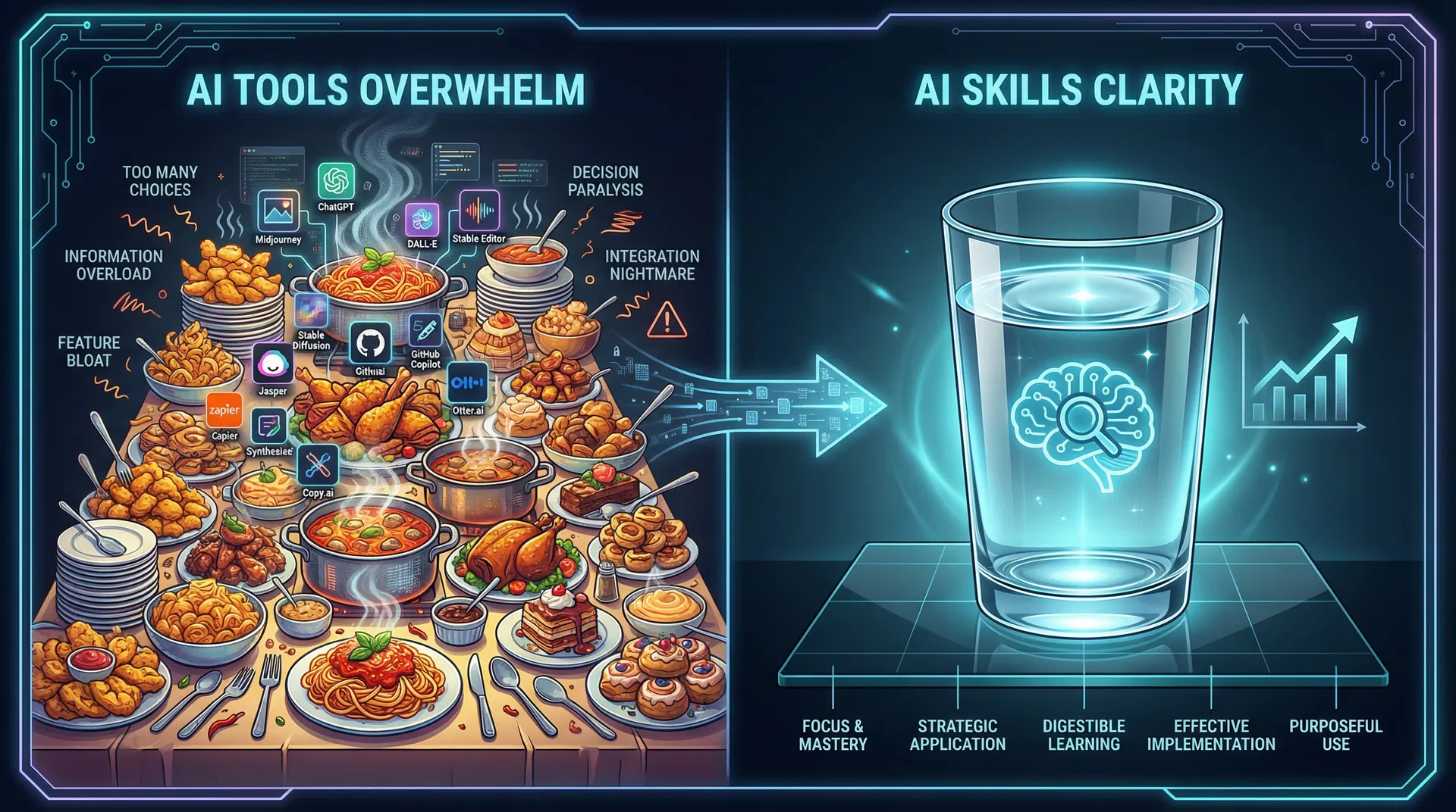 AI Tools Overwhelm vs AI Skills Clarity
