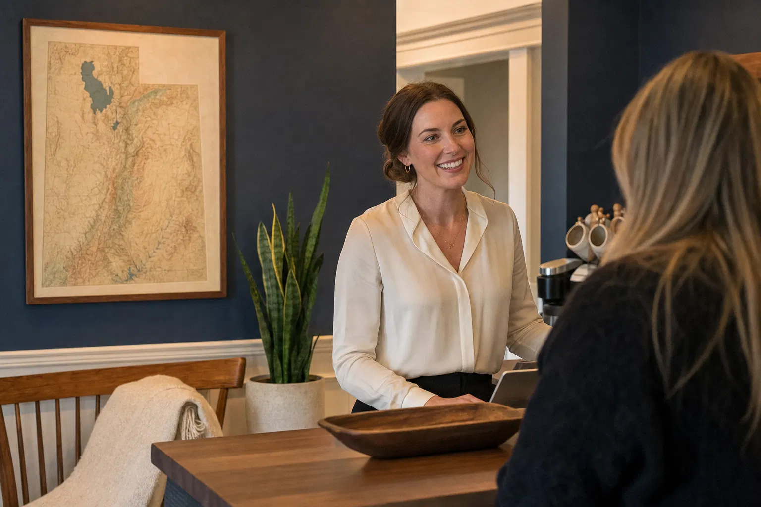 Inside the Metler Law office in Provo