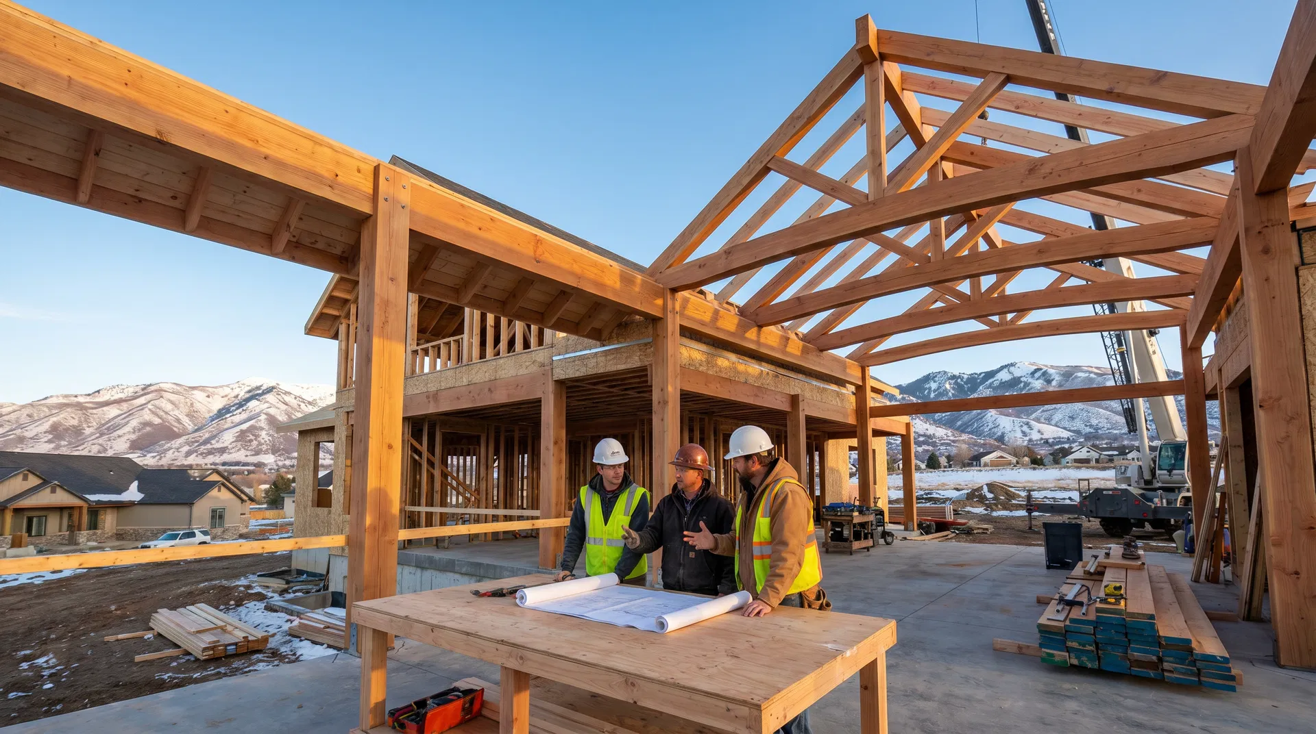 Beacon Homes team on site