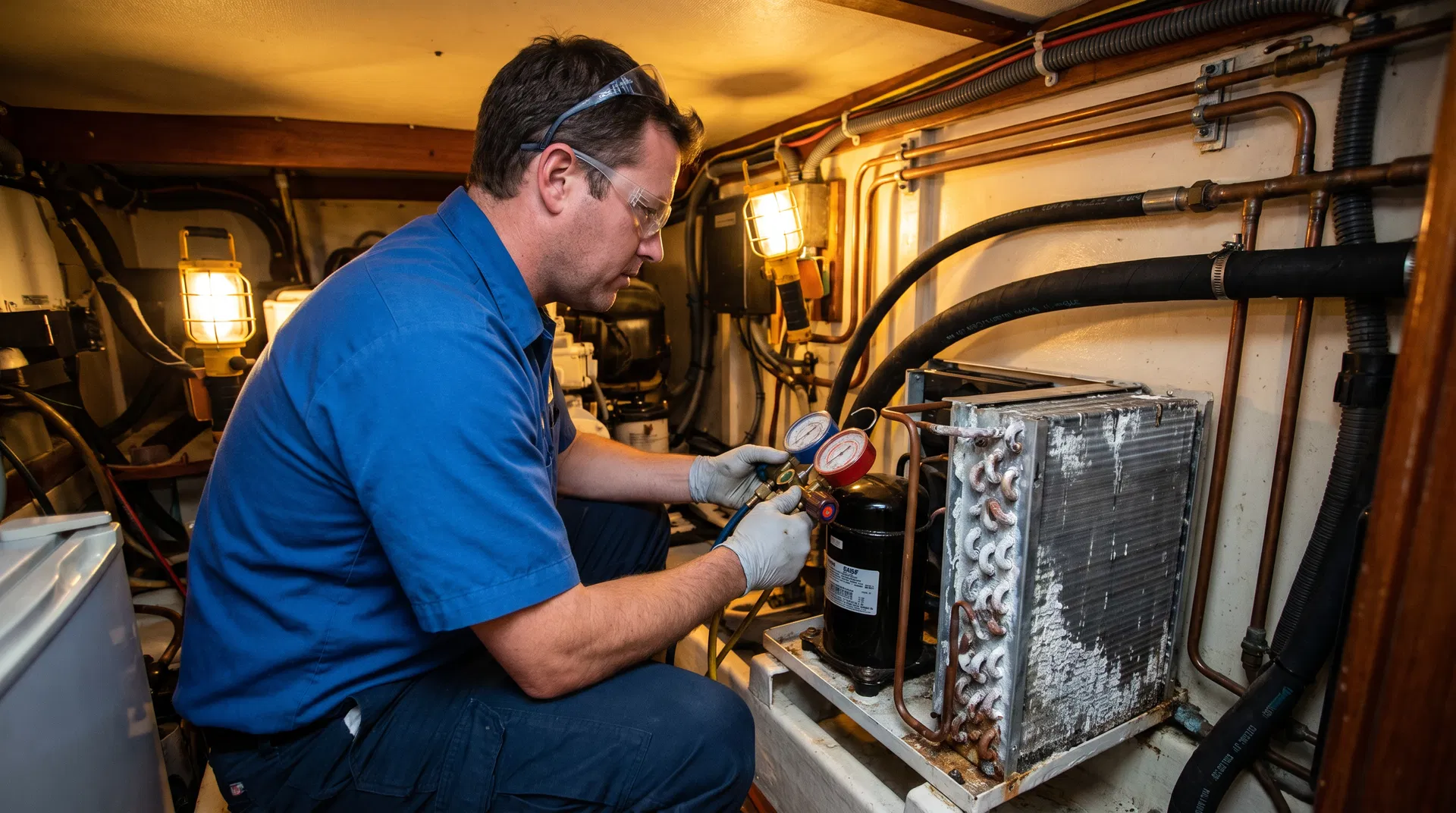 Marine AC High Pressure Fault: Why Your Boat AC Keeps Tripping & How Cooling System Flushing Fixes It