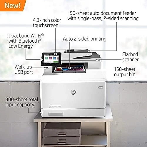 Color Laserjet Pro Impresora láser inalámbrica multifunción M479fdw (W1A80A) (renovada)