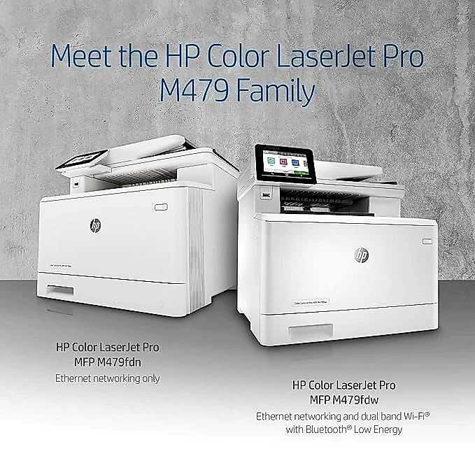 Color Laserjet Pro Impresora láser inalámbrica multifunción M479fdw (W1A80A) (renovada)