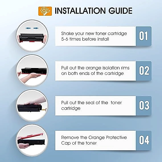 414A Toner Cartridges 4 Pack MFP M479fdw M454dw Compatible for HP414A 414 414X for HP Color LaserJet Pro MFP M479 M479fdw M479fdn M479dw M454dn M479dn M454 Printer Ink (Black Cyan Yellow Magenta)