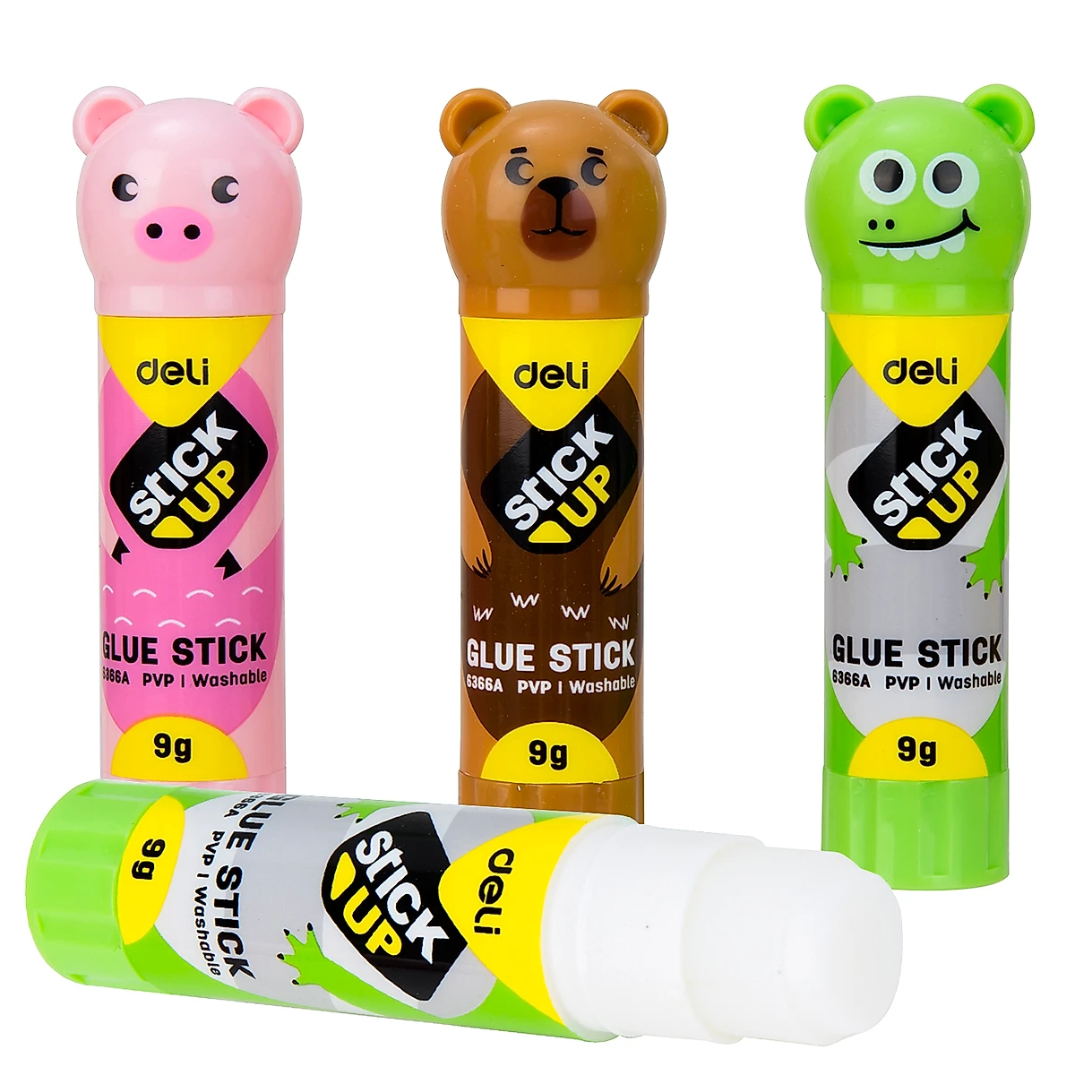 Pegamento en Barra Infantil Lavable con Figuras de Animales de 9g