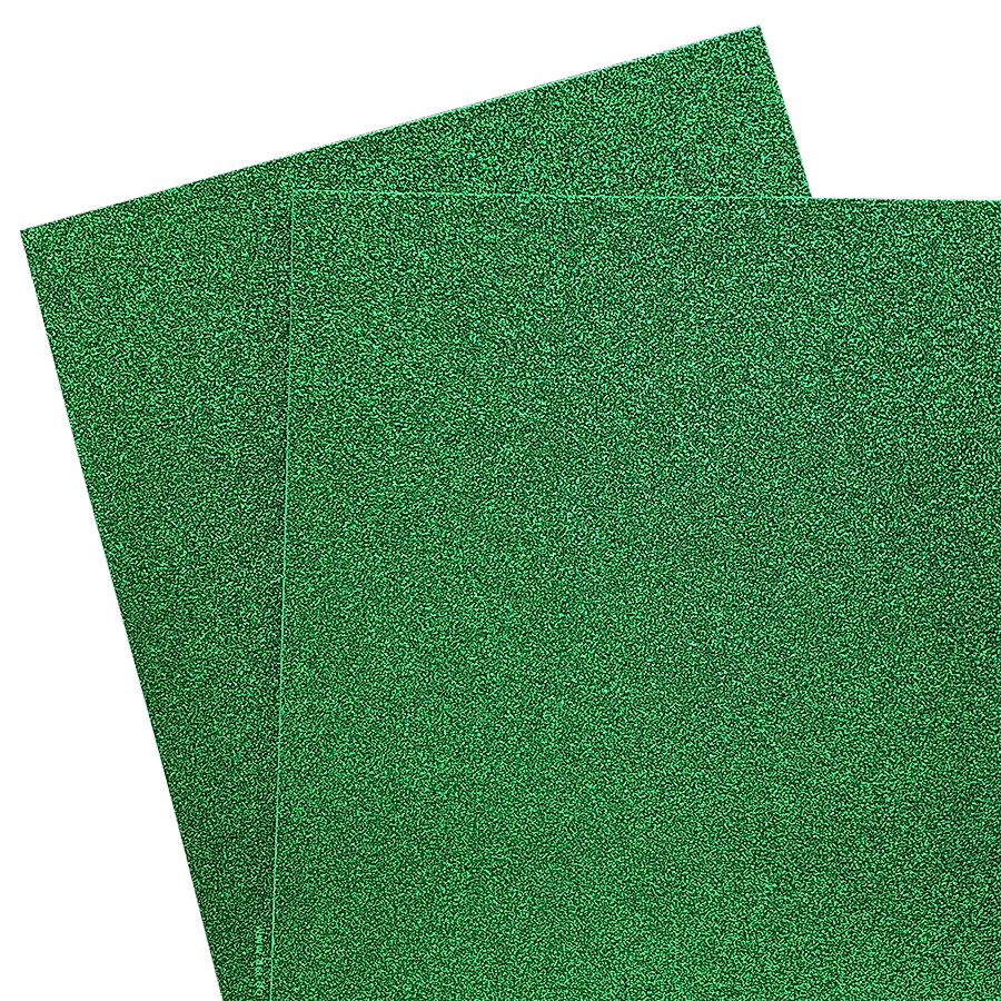 Foamy Escarchado 9" x 12", Color Verde, 10 Hojas