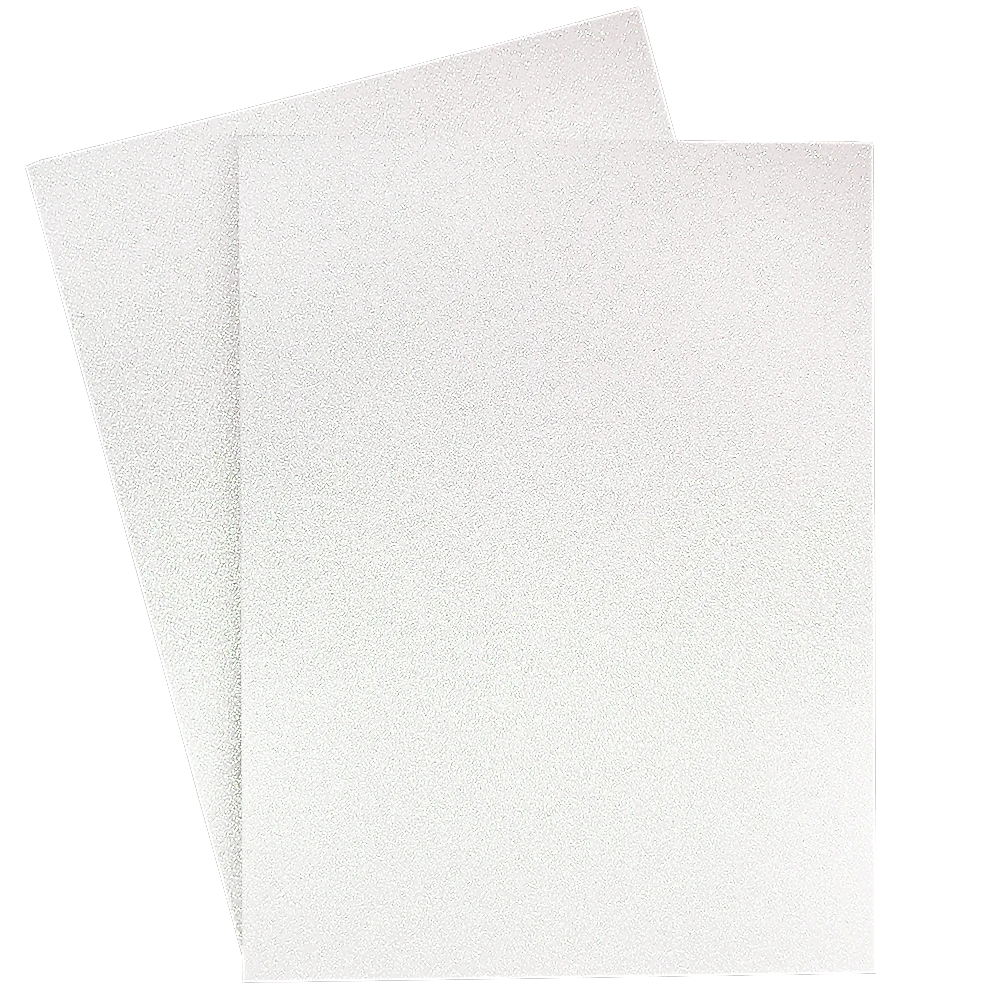 Foamy Escarchado con Brillo 9" x 12", Blanco, 10 Hojas