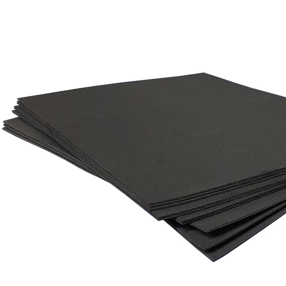 Foamy Liso 9" x 12", Color Negro, 10 Hojas