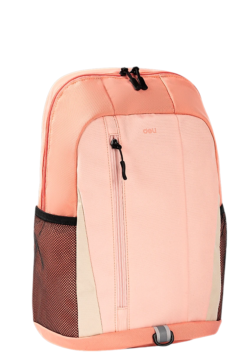 Mochila de Viaje 15" Estilo Minimalista, Rosado - Deli BG125