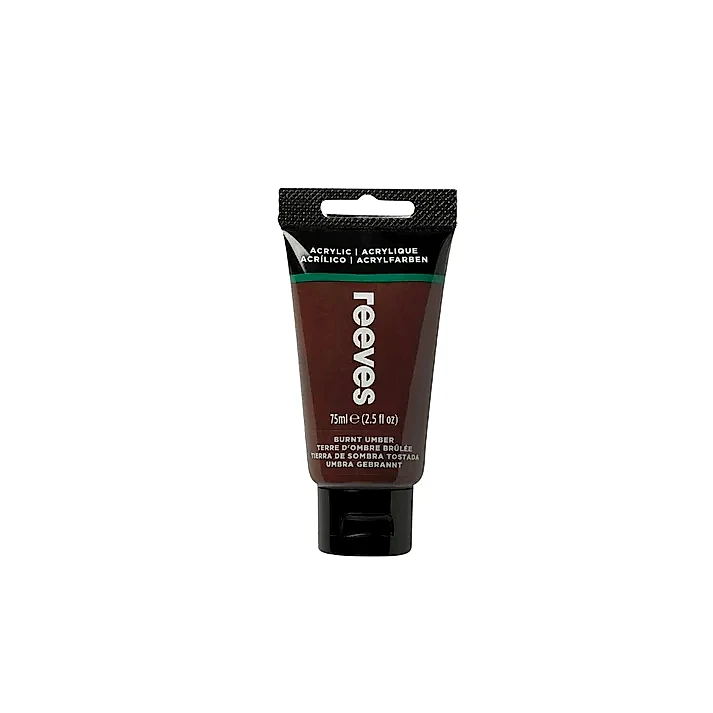 Pintura Acrílica Reeves Sombra Tostado 75 ml