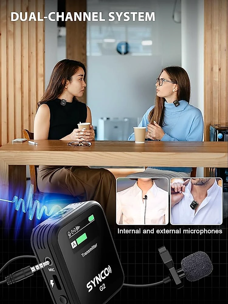 SYNCO G2(A1) 2.4G Wireless Microphone System with Display