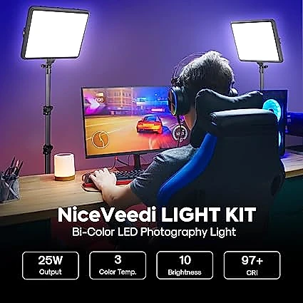 Kit de iluminación para fotografía de 2 paquetes