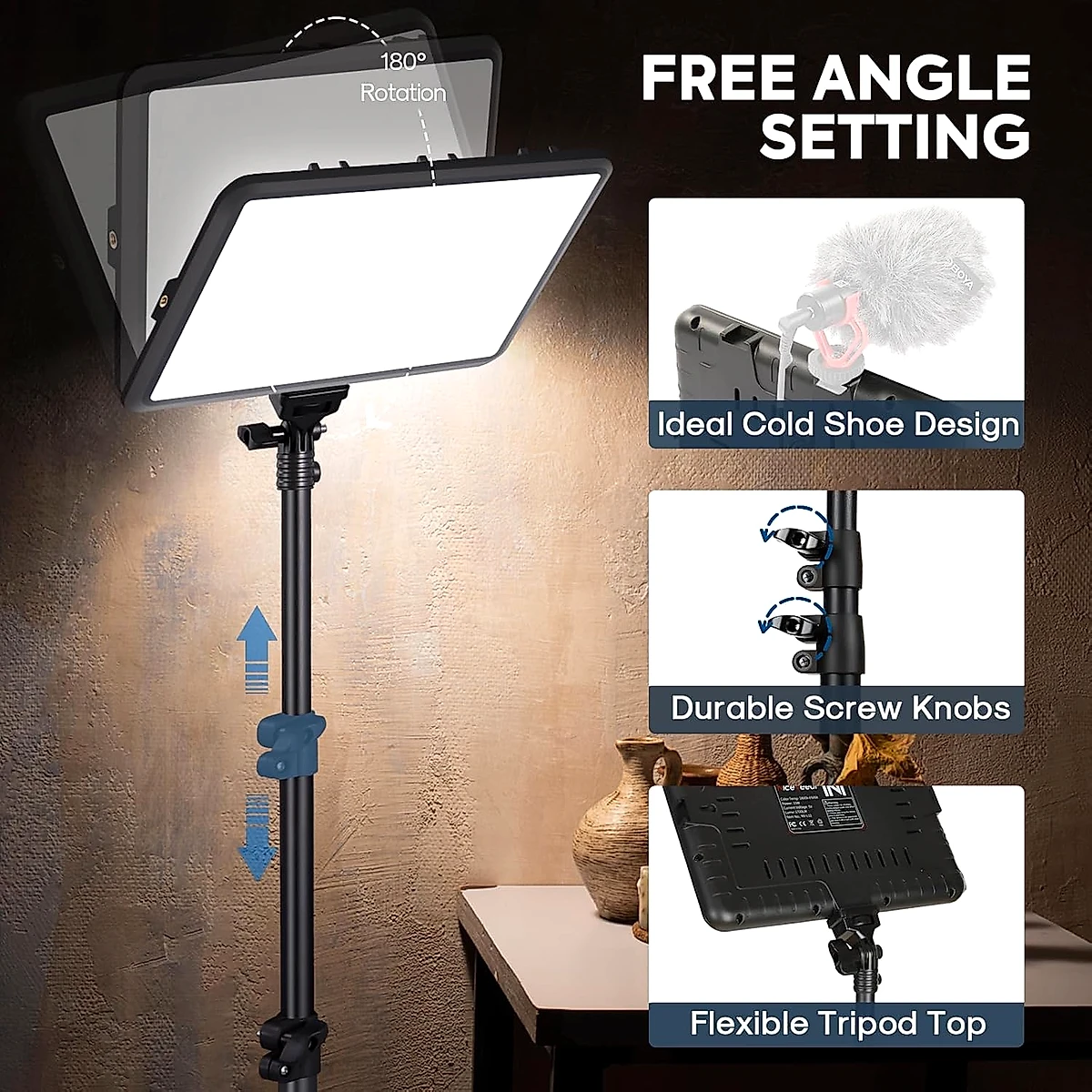 Kit de iluminación para fotografía de 2 paquetes