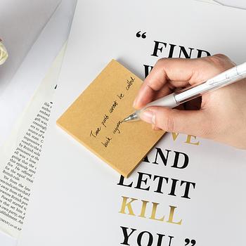 Nota Adhesiva (Post-it) 3x3 Color KRAFT, 80 Hojas